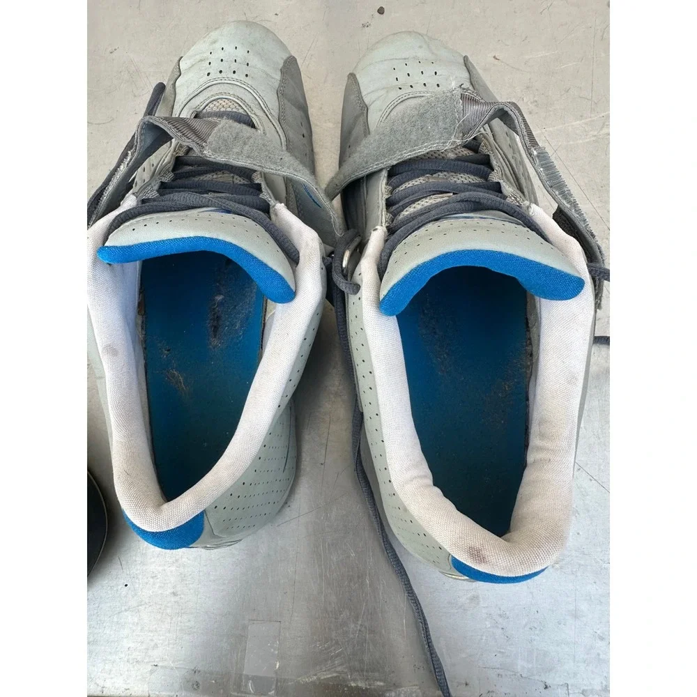Nike Air Zoom 2007 Grey Blue Low Top Athletic Sneakers 309296-011 Mens Size 14